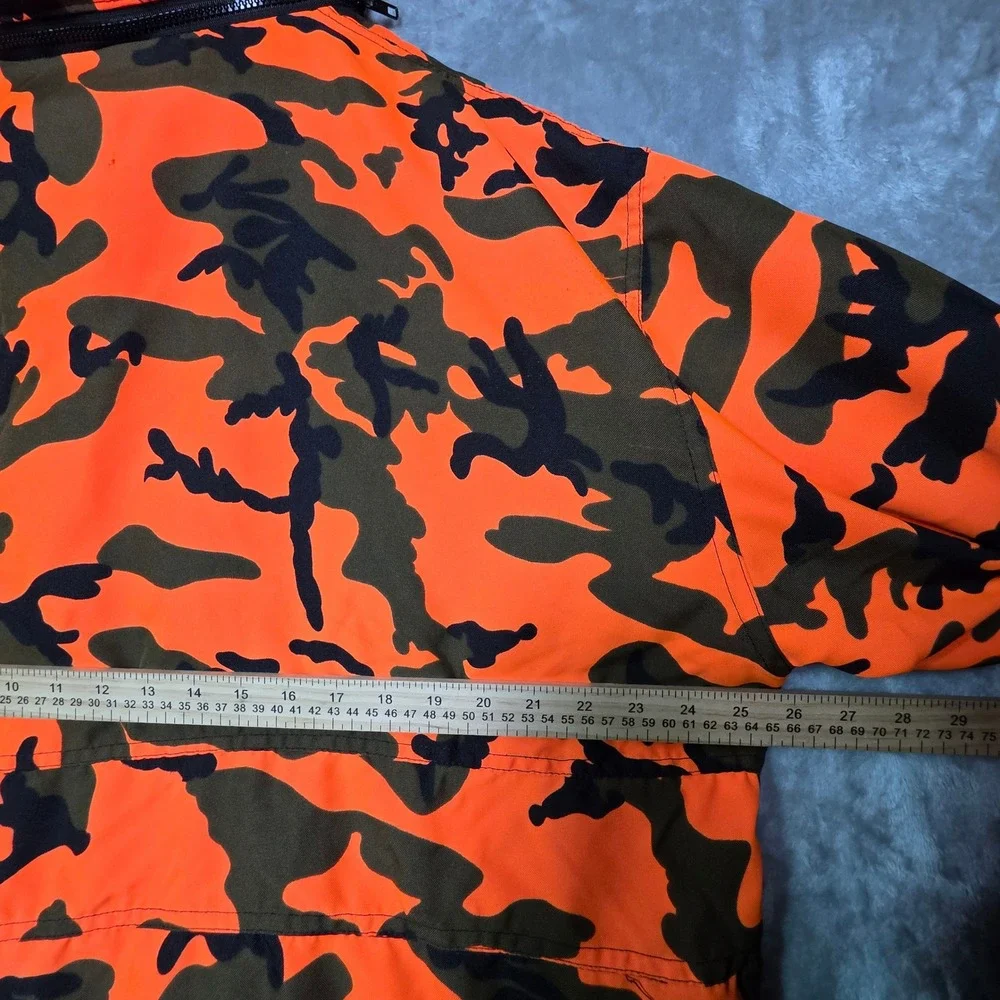 Winchester Conceal Blaze Orange Camo Hunting Jacket Mens XL Hooded Parka 1248
